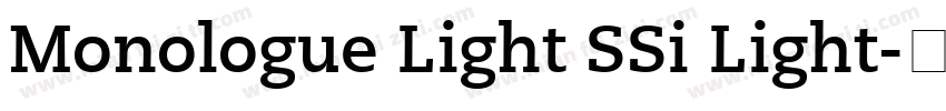 Monologue Light SSi Light字体转换